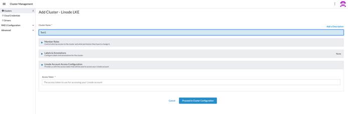 Cluster Name Token